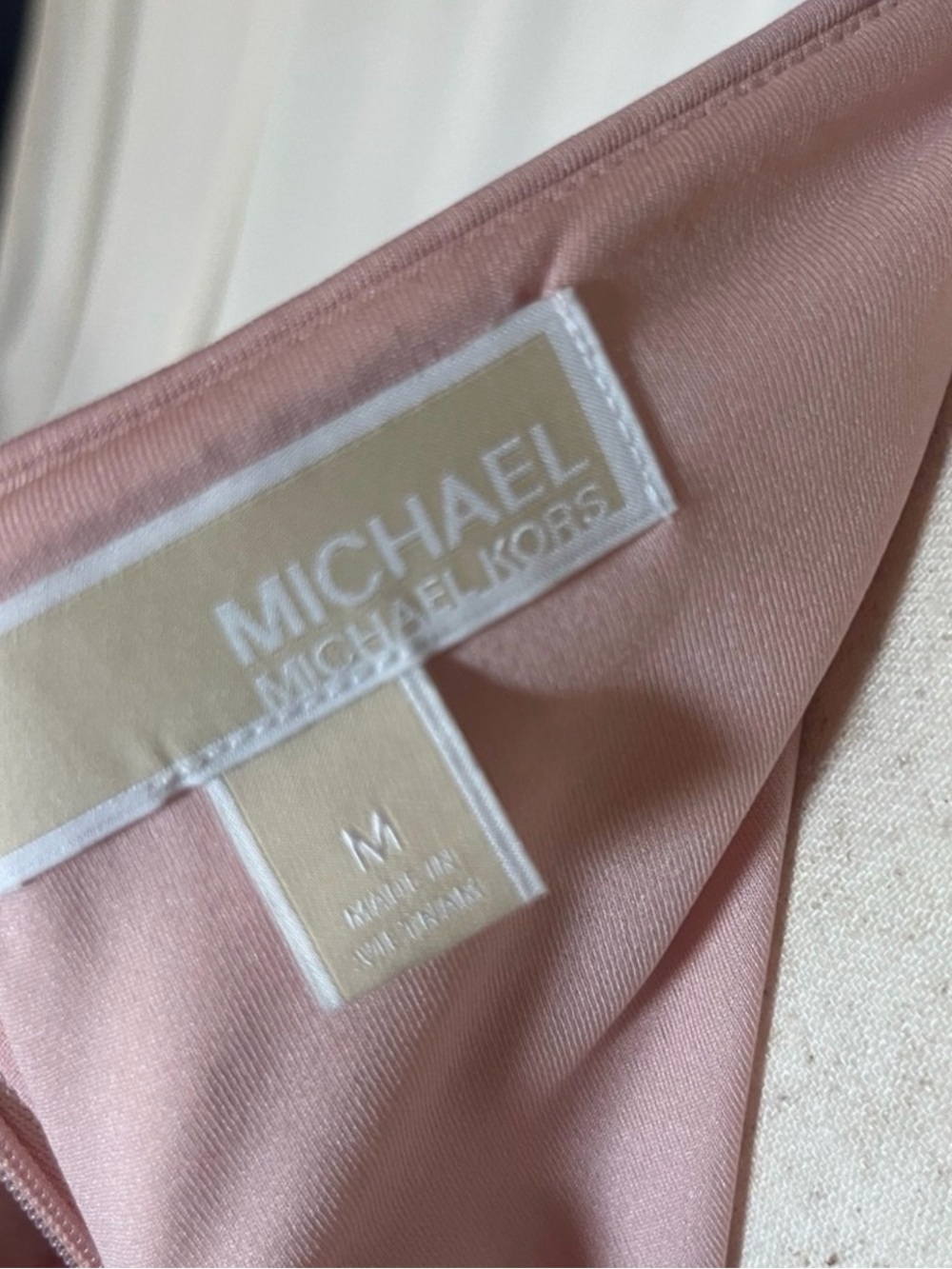 Michael Kors Elegant Pale Pink Zebra Print Sequin Midi Pencil Skirt Size M - Picture 5 of 5